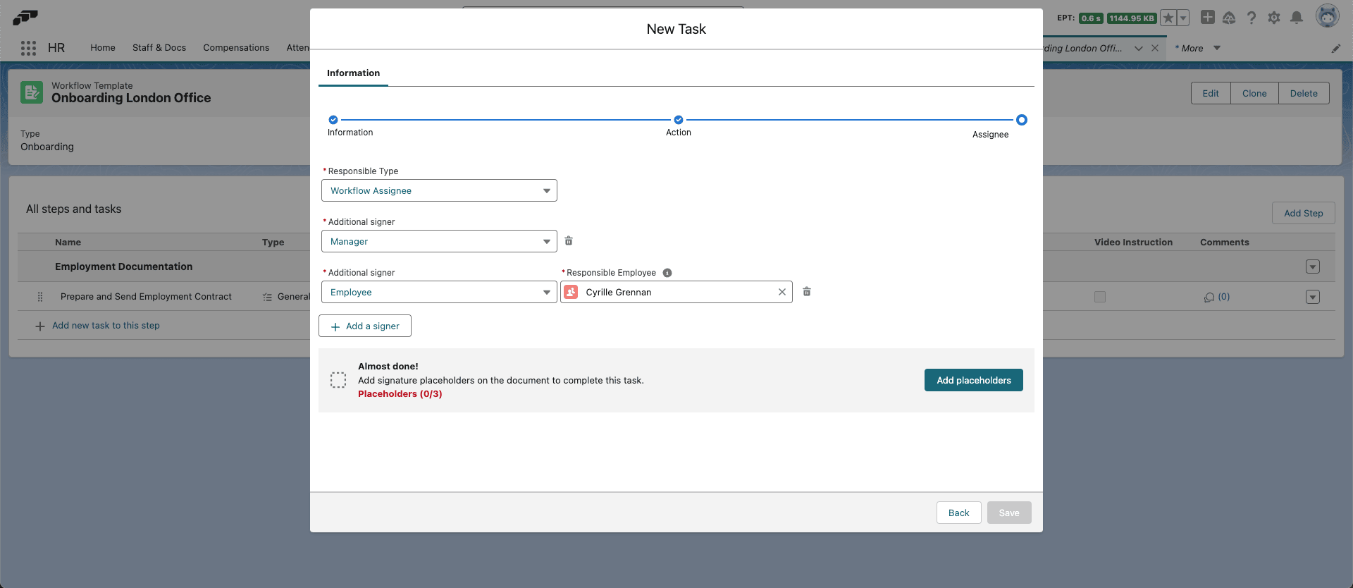 Multiple signers on a Signature task