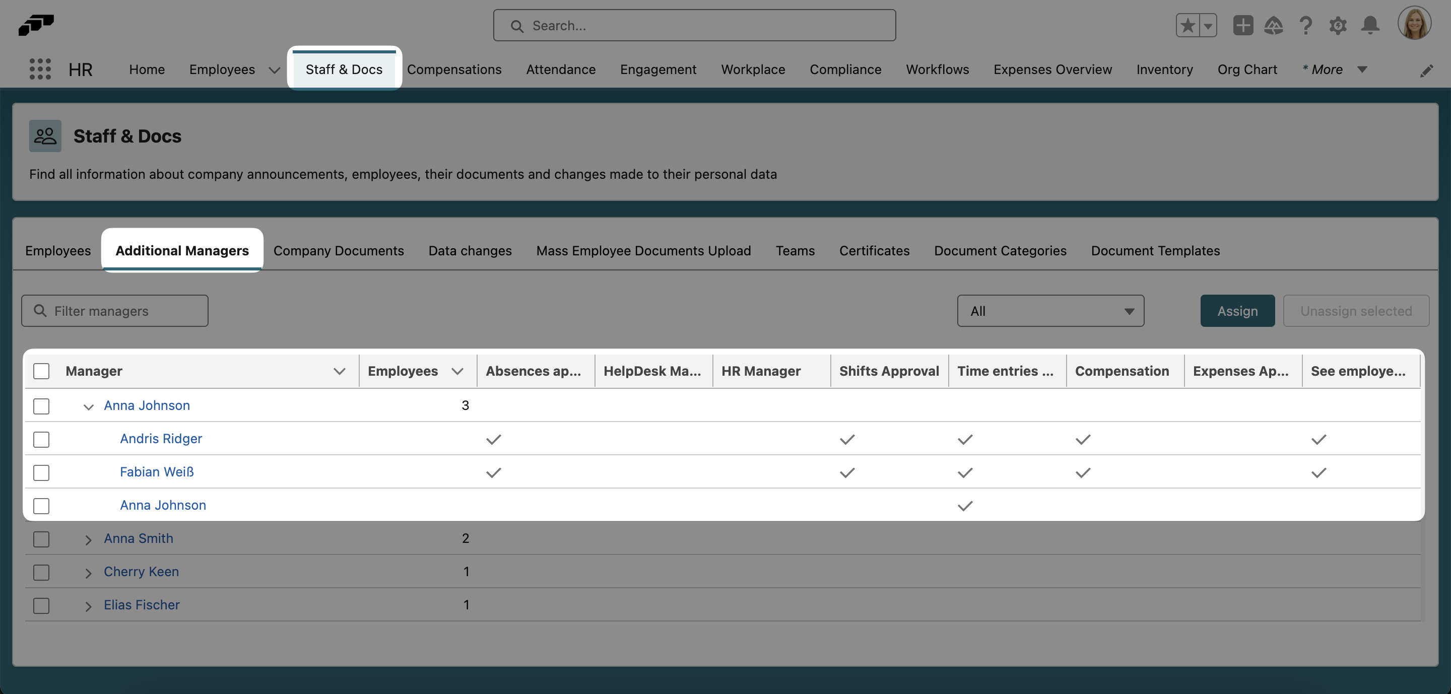 View manager responsibilities in Salesforce
