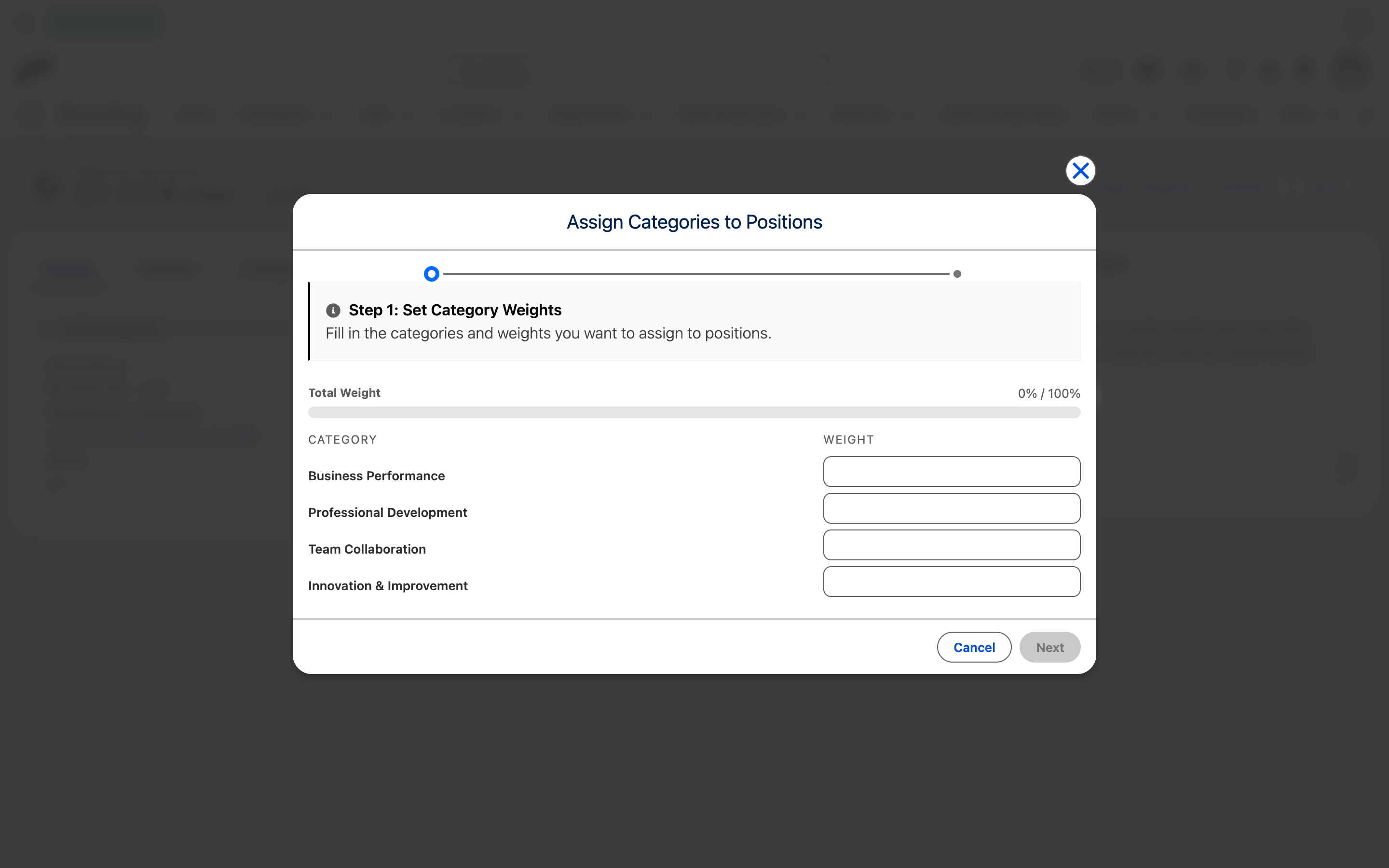 Bulk category assignment from Objective Time Period