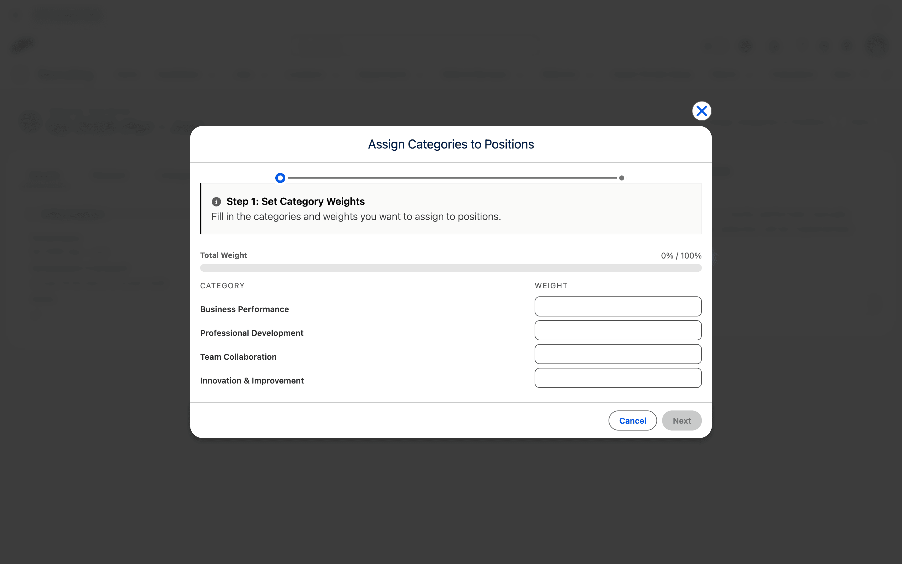 Bulk category assignment from Objective Time Period