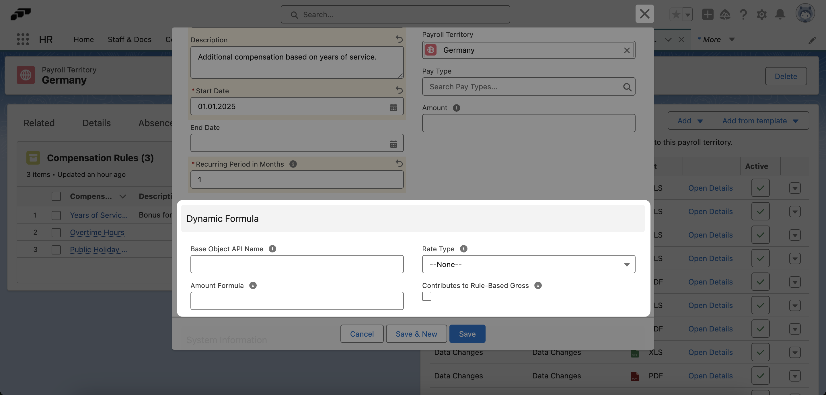 Use the Dynamic Formula fields to create a dynamic compensation rule