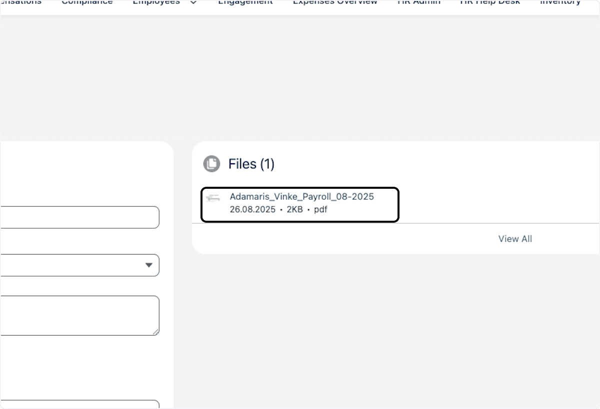 Employee Document file link