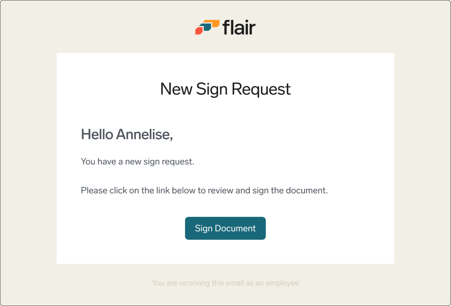 Email Notification E-Signing