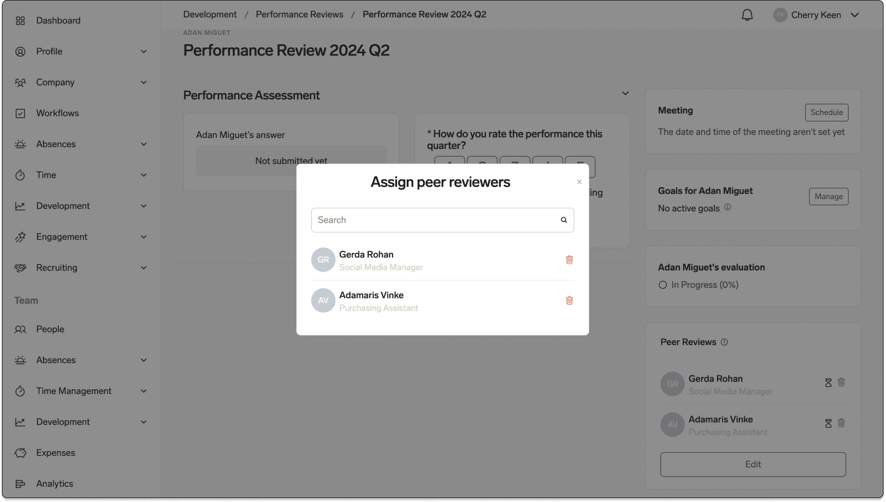 Selected peer reviewers