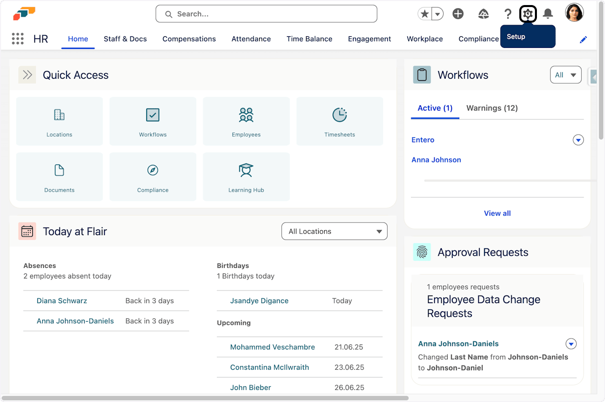 Salesforce Setup menu for reviewing permission sets