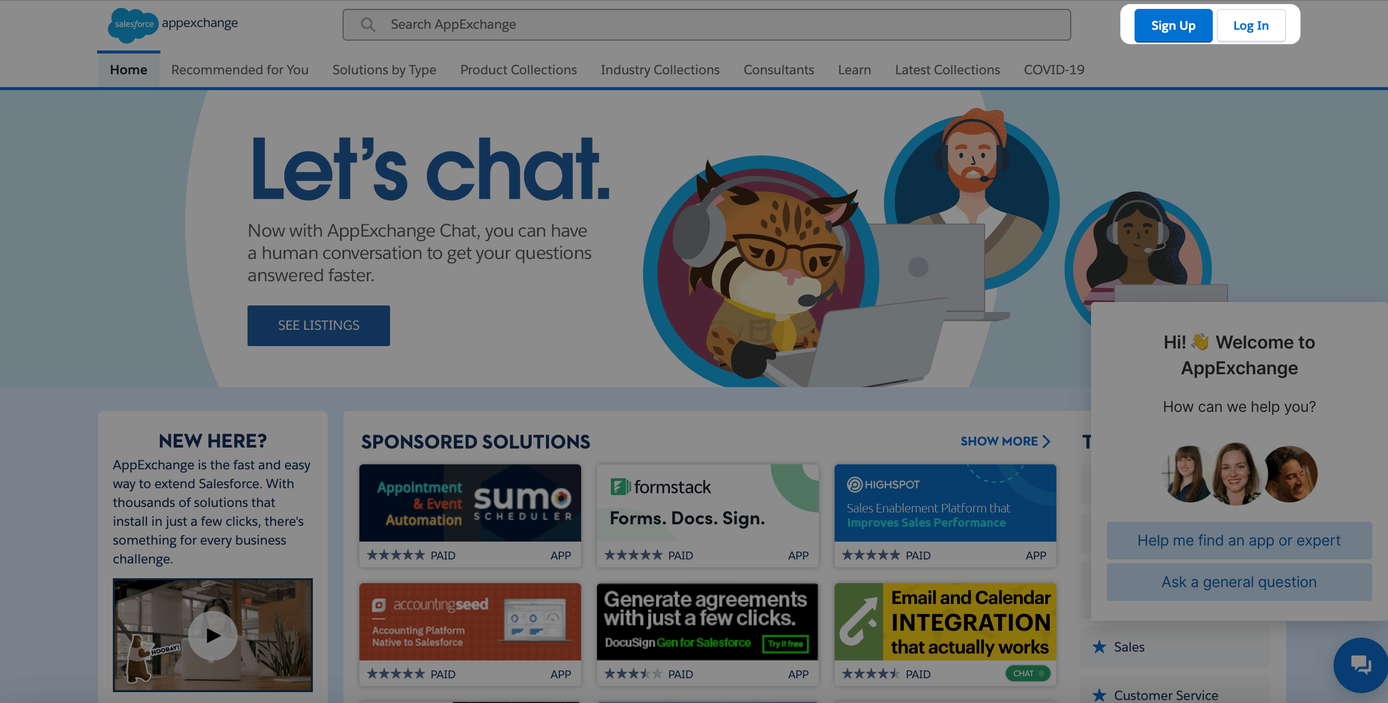 Trailblazer account sign-in for Salesforce AppExchange