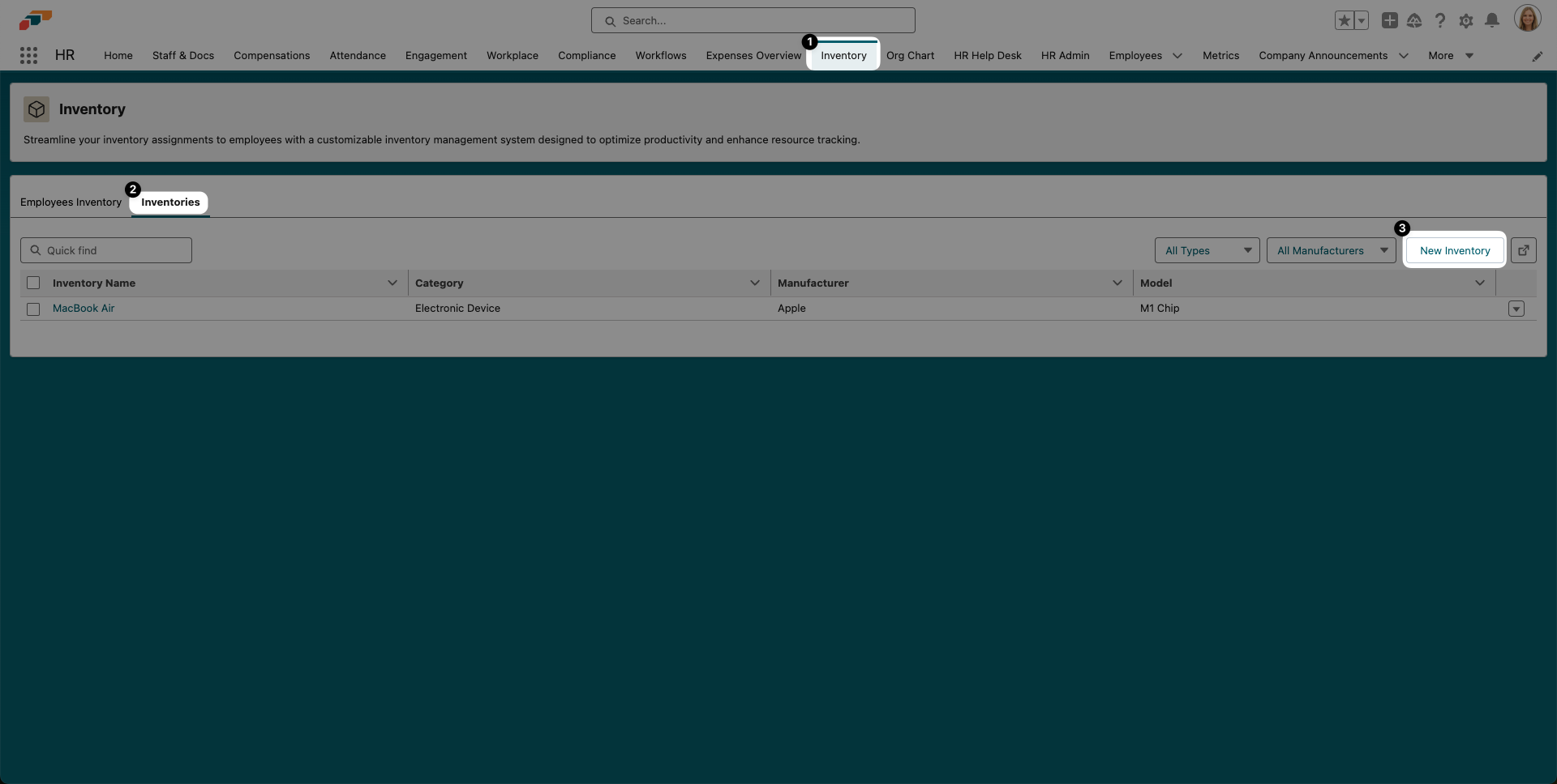 Adding new inventory items in flair