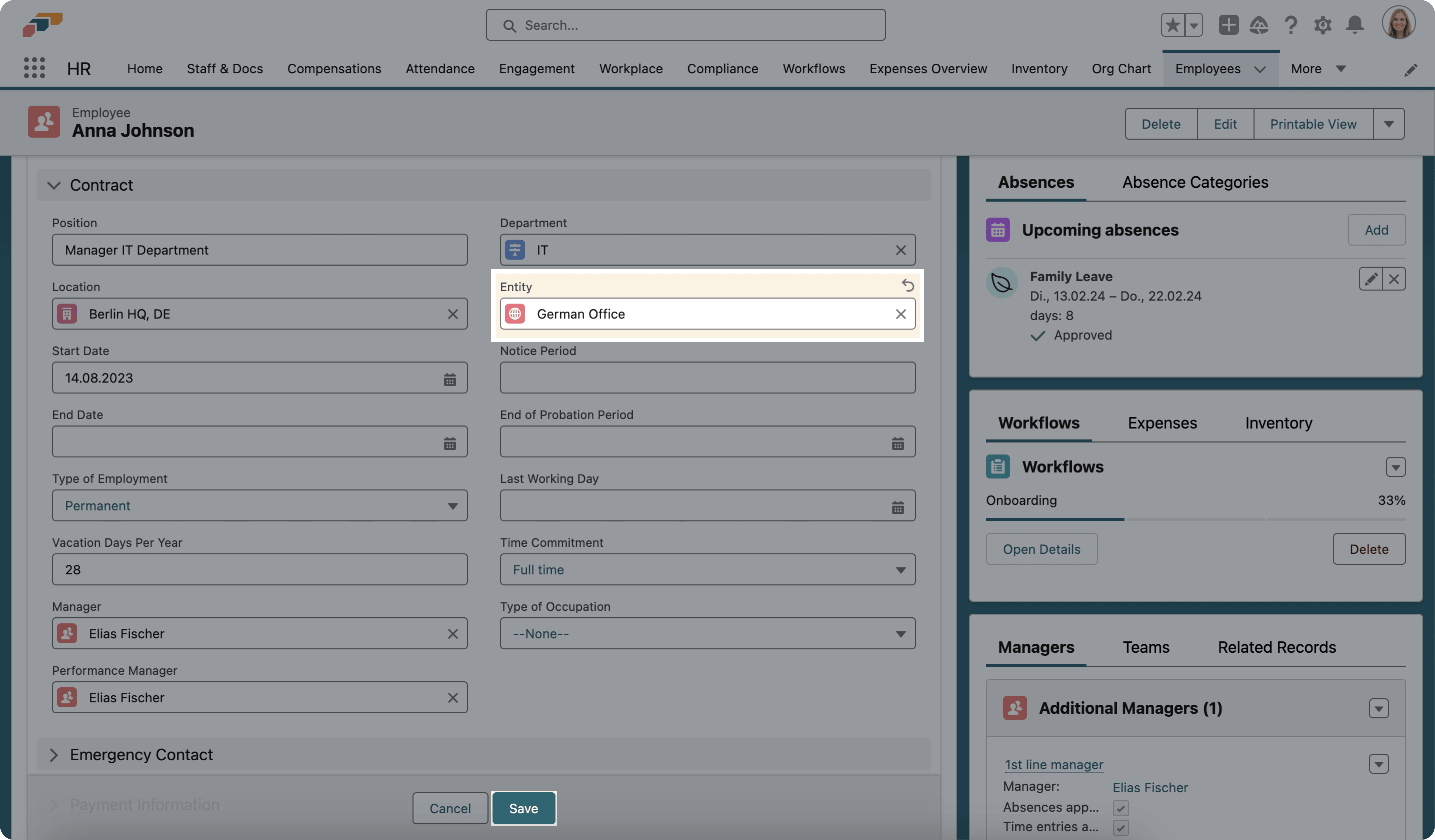 Entity-Zuweisung in einem Recruiting-Datensatz
