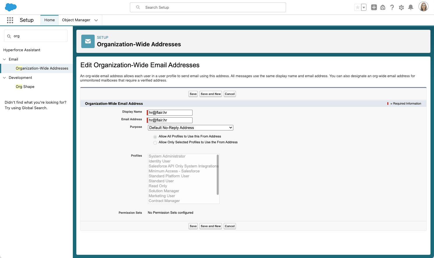 Zweck und Profilzugriff einer organisationsweiten E-Mail-Adresse