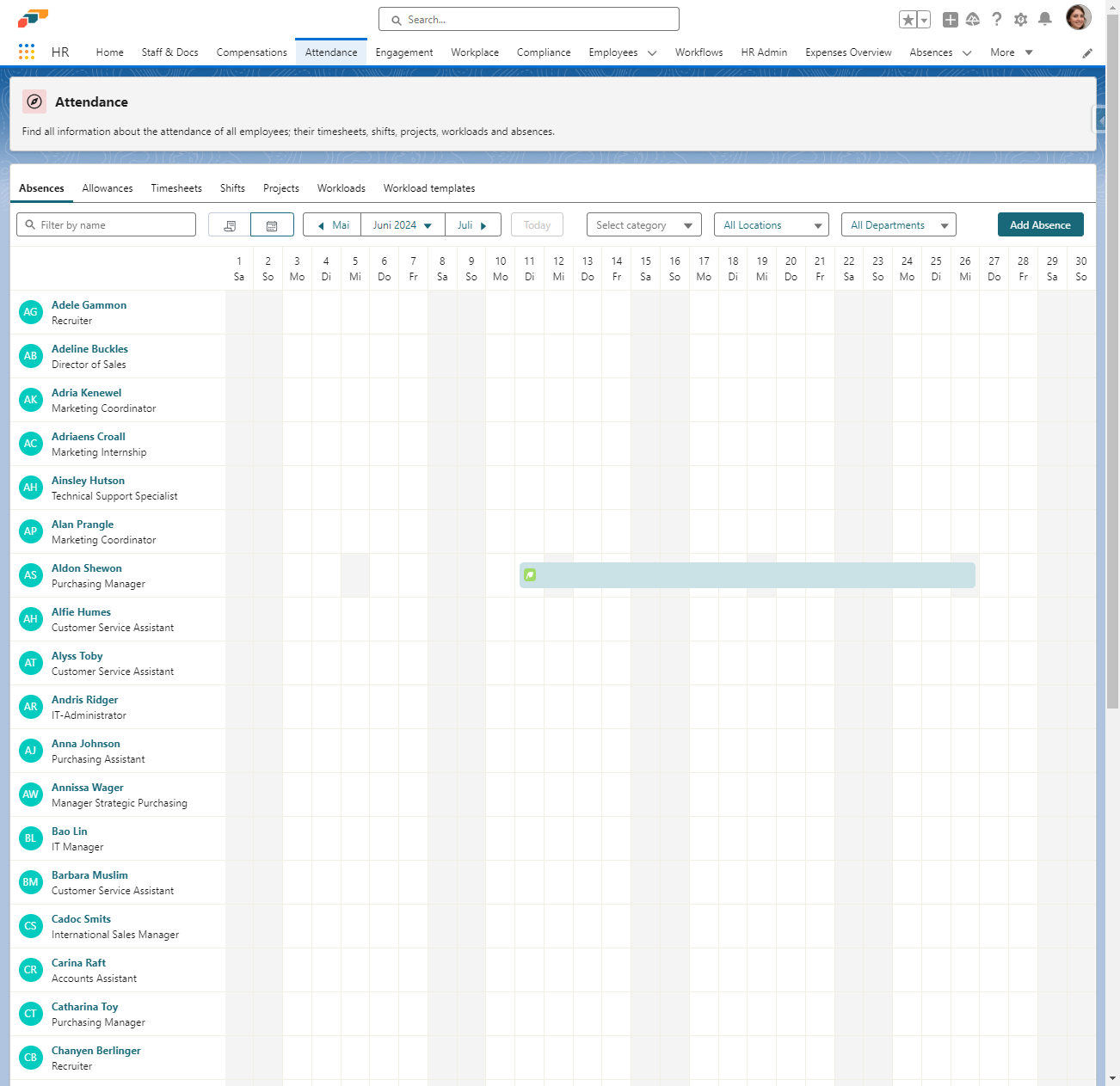 Klicken Sie auf App Launcher