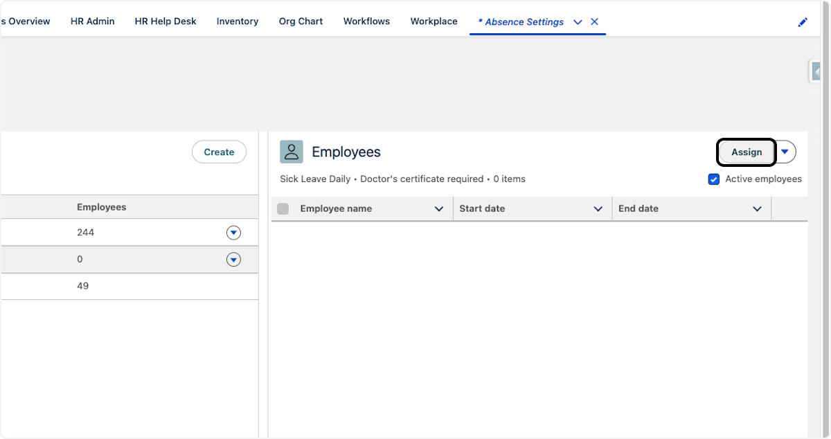 Klicken Sie auf Assign