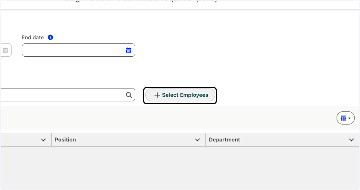 Klicken Sie auf Select Employees