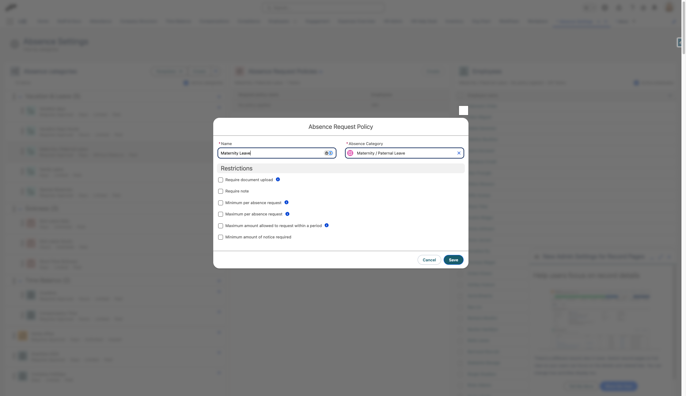 Name this policy "Maternity Leave" or something similar.