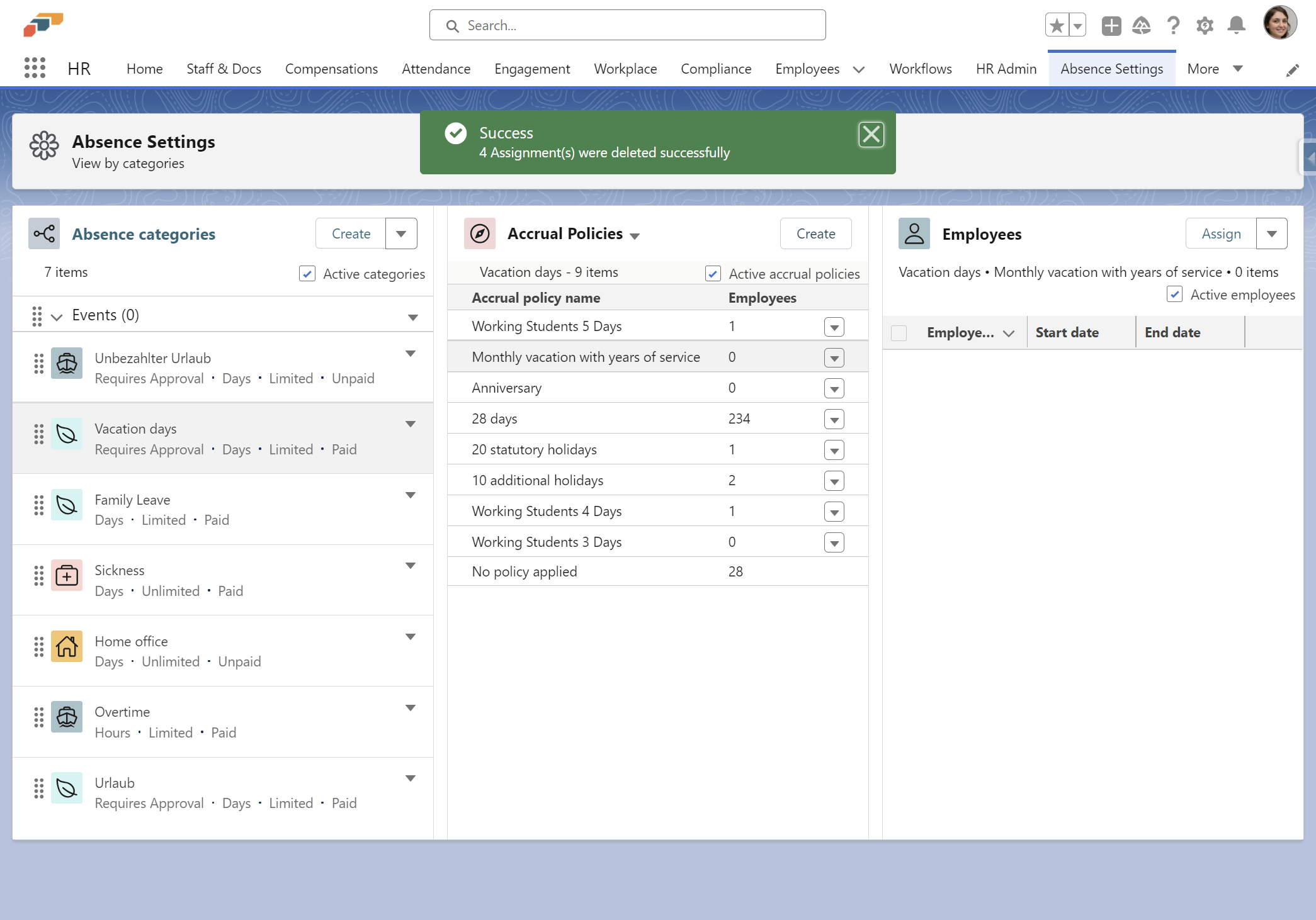 Um eine neue Anspruchsrichtlinie zu erstellen, klicken Sie einfach auf die Schaltfläche Create.