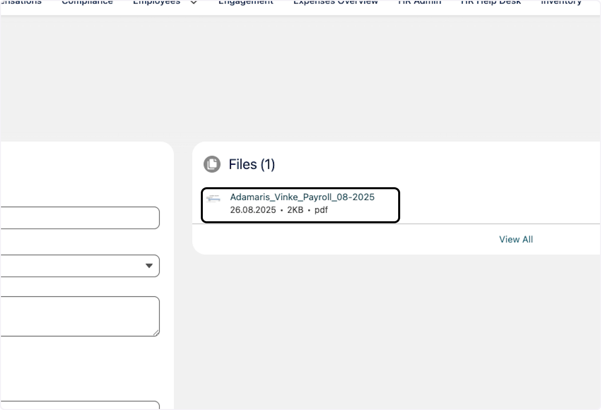 Click on the file to open it.