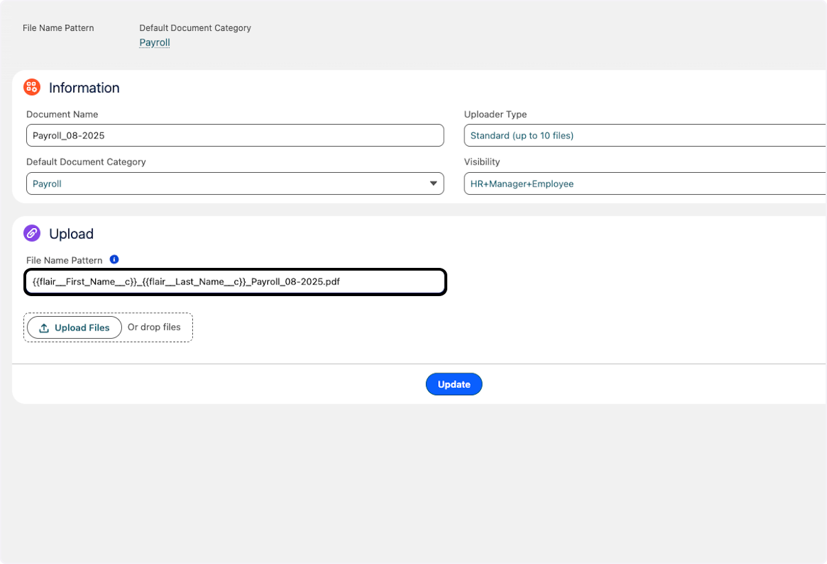 The File Name Pattern should now look like this.