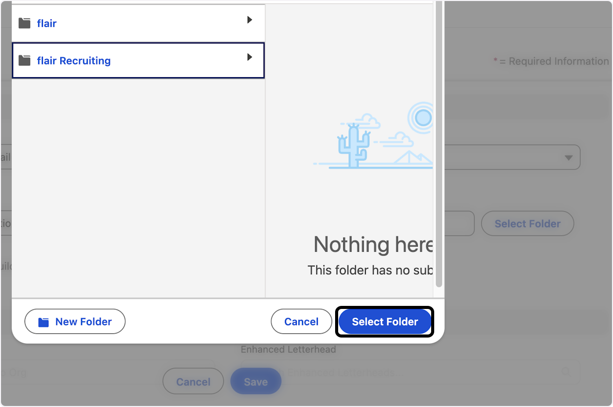 Click on Select Folder