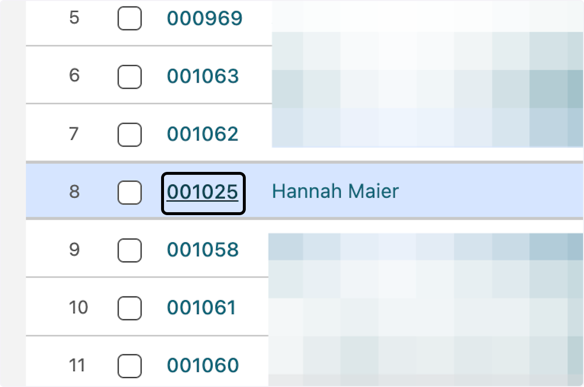 Click on the candidate you want to email