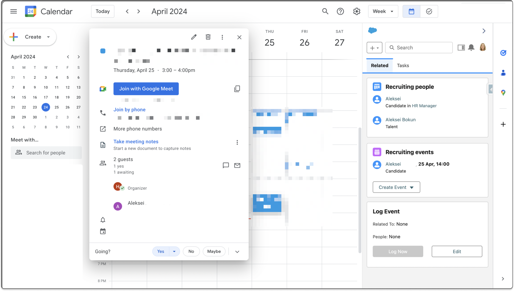 Create Event SF Inbox