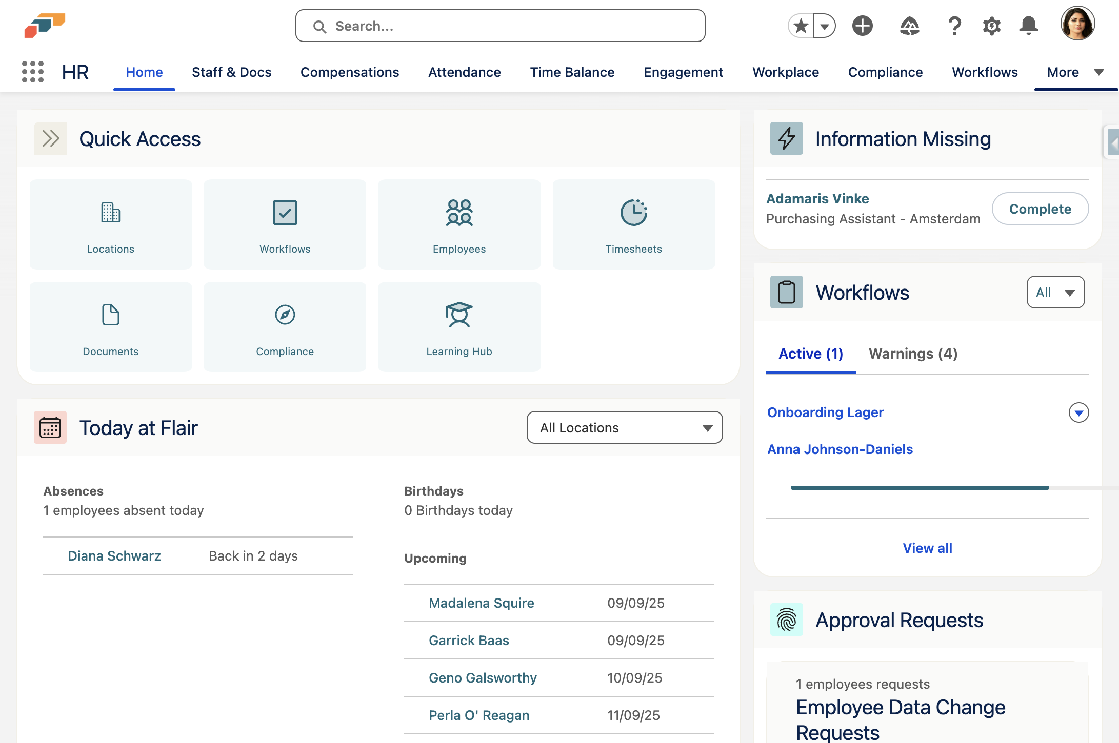 In the Navigation Bar click on More…