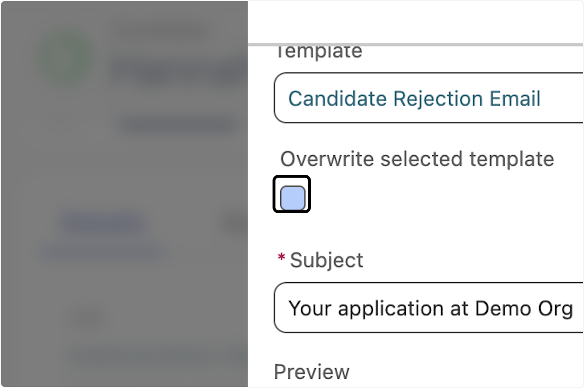 You can also overwrite selected template by checking the box